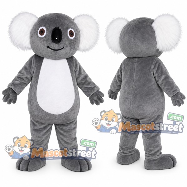 Gray Koala Mascot Costume