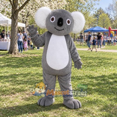 Gray Koala Mascot Costume