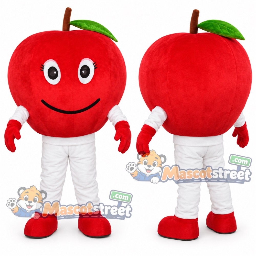 Red Apple Mascot Costume