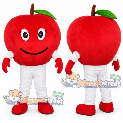 Red Apple Mascot Costume