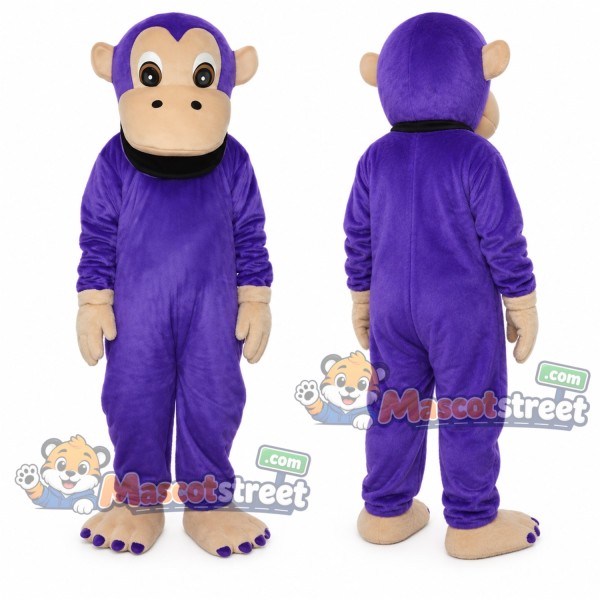 Purple Monkey Mascot Costume