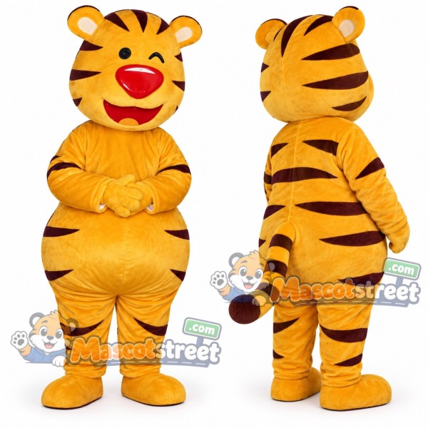 Orange Tiger Mascot Costume
