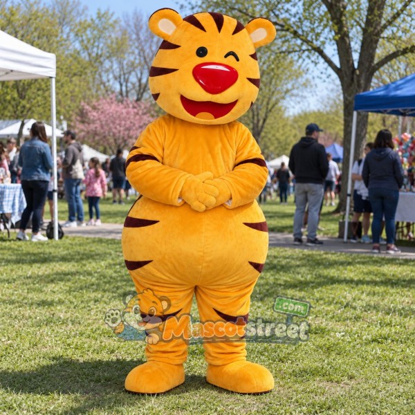 Orange Tiger Mascot Costume