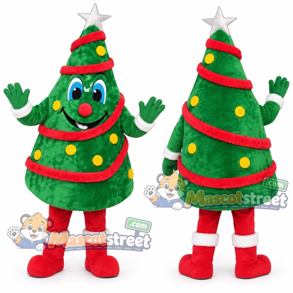 Christmas Tree Mascot Costume Christmas Tree Mascot Costume