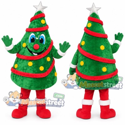 Christmas Tree Mascot Costume Christmas Tree Mascot Costume