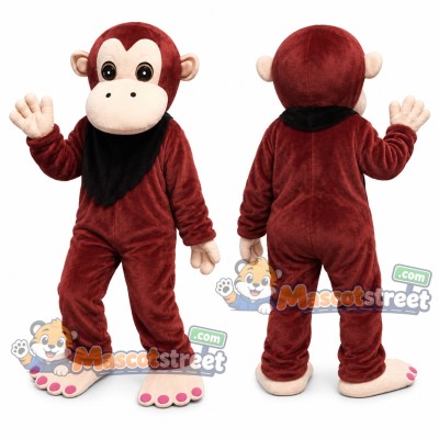 Brown Ape Mascot Costume Brown Ape Mascot Costume