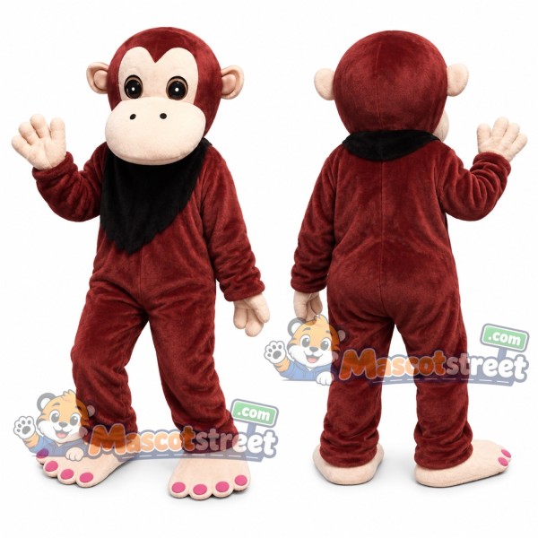 Brown Ape Mascot Costume