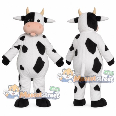 Black and White Cow Mascot Costume Black and White Cow Mascot Costume