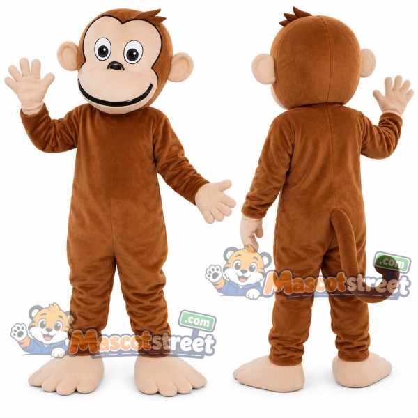 Brown Monkey Mascot Costume