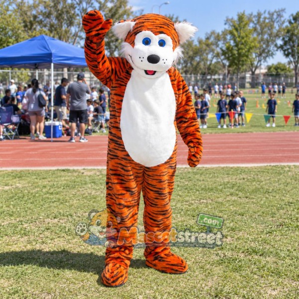 Orange Tiger Mascot Costume