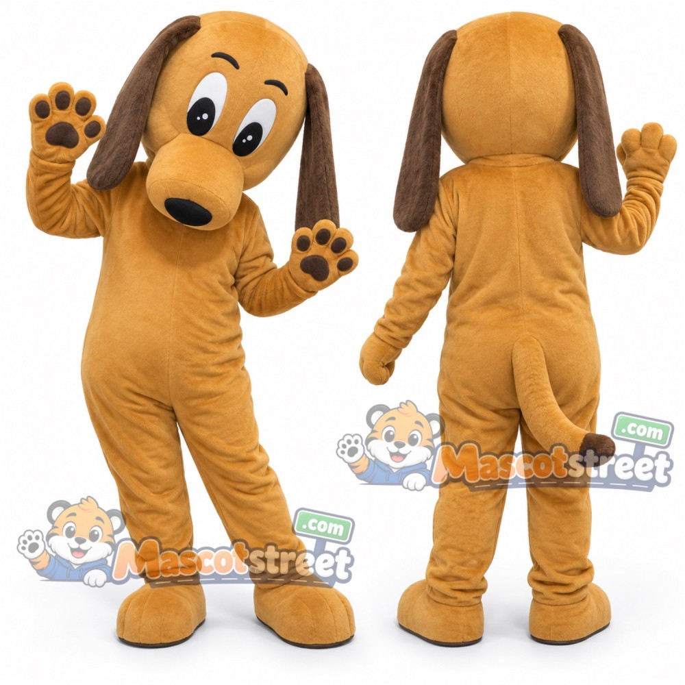 Tan Dog Mascot Costume