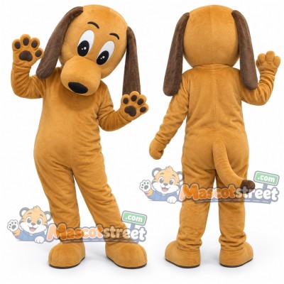 Tan Dog Mascot Costume