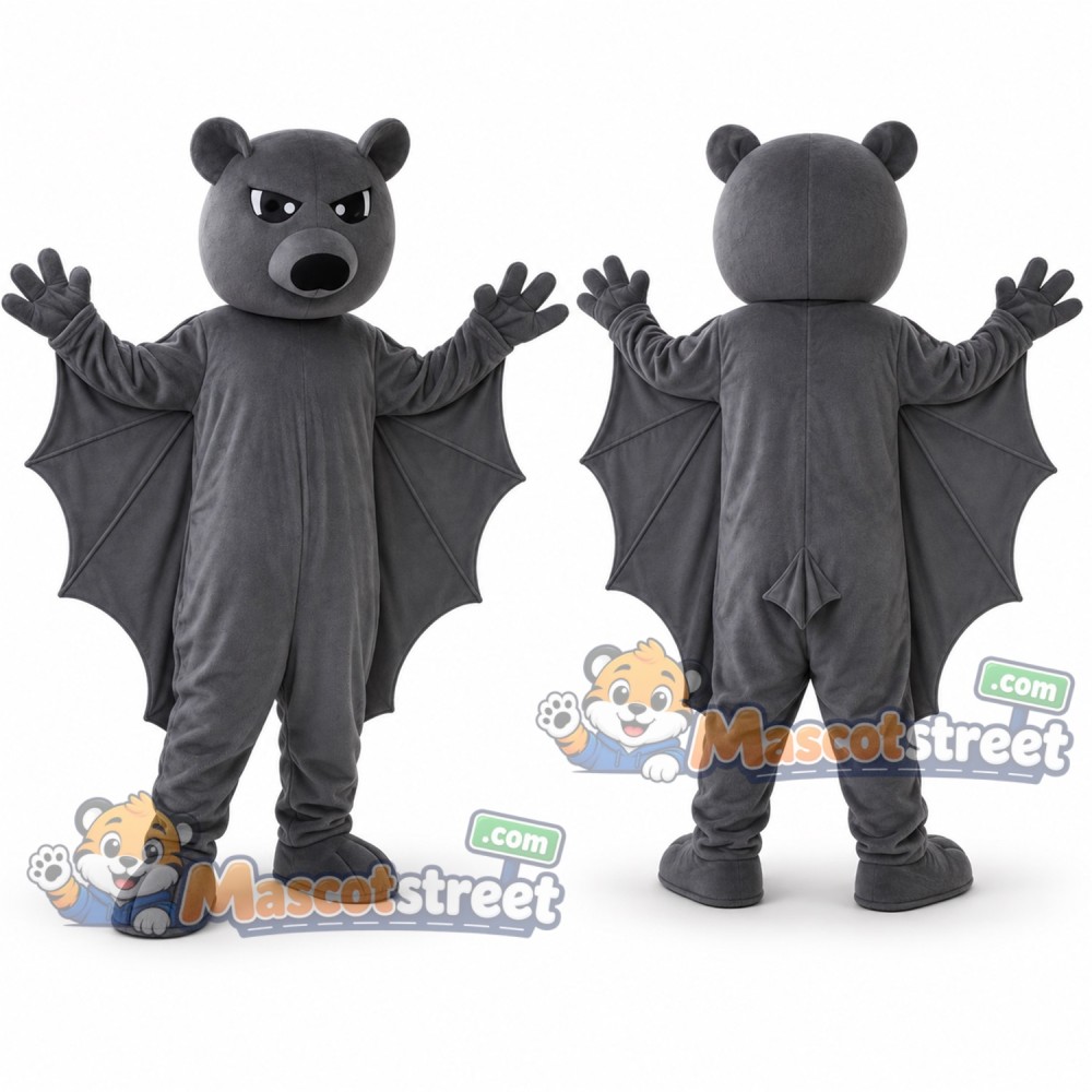 Gray Bat Mascot Costume Gray Bat Mascot Costume
