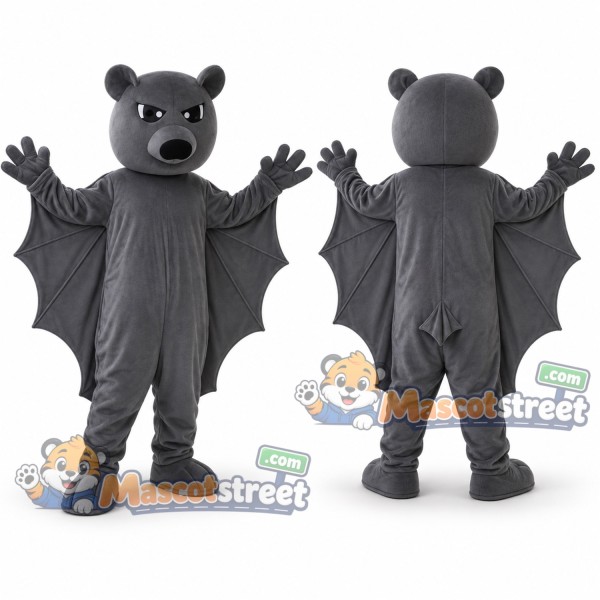 Gray Bat Mascot Costume