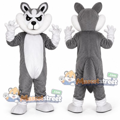 Gray Wolf Mascot Costume