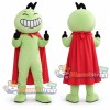 Green Monster Mascot Costume with Red Cape