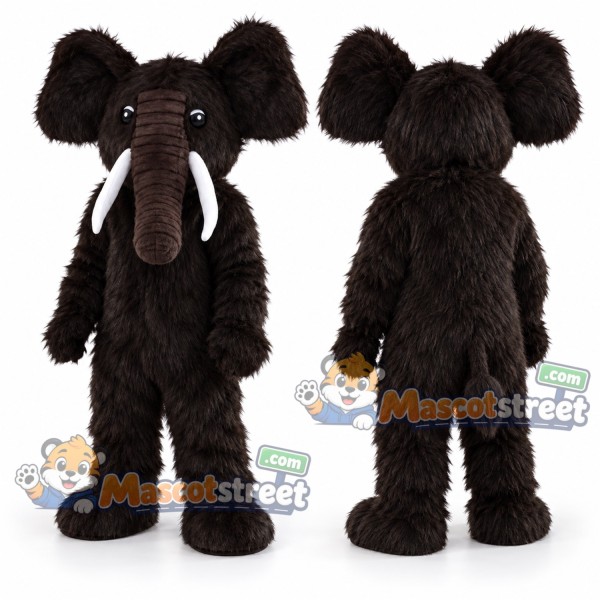 Brown Mammoth Mascot Costume