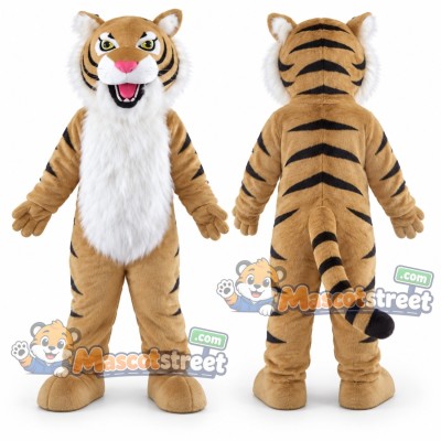 Tan Tiger Mascot Costume Tan Tiger Mascot Costume