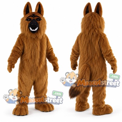 Brown Canine Mascot Costume Brown Canine Mascot Costume