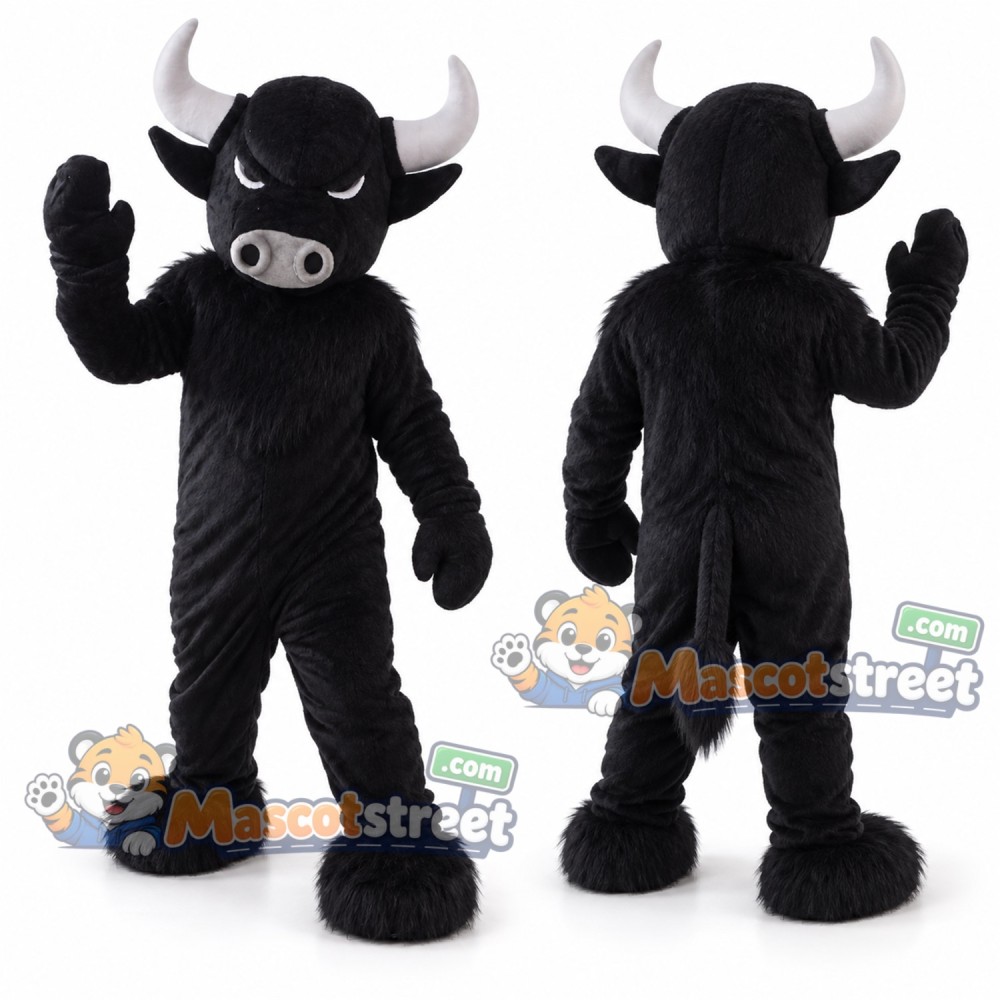 Black Bull Mascot Costume Black Bull Mascot Costume