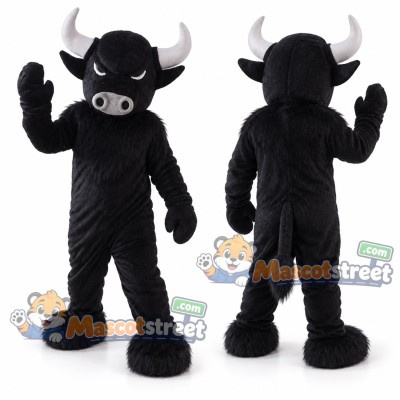 Black Bull Mascot Costume Black Bull Mascot Costume