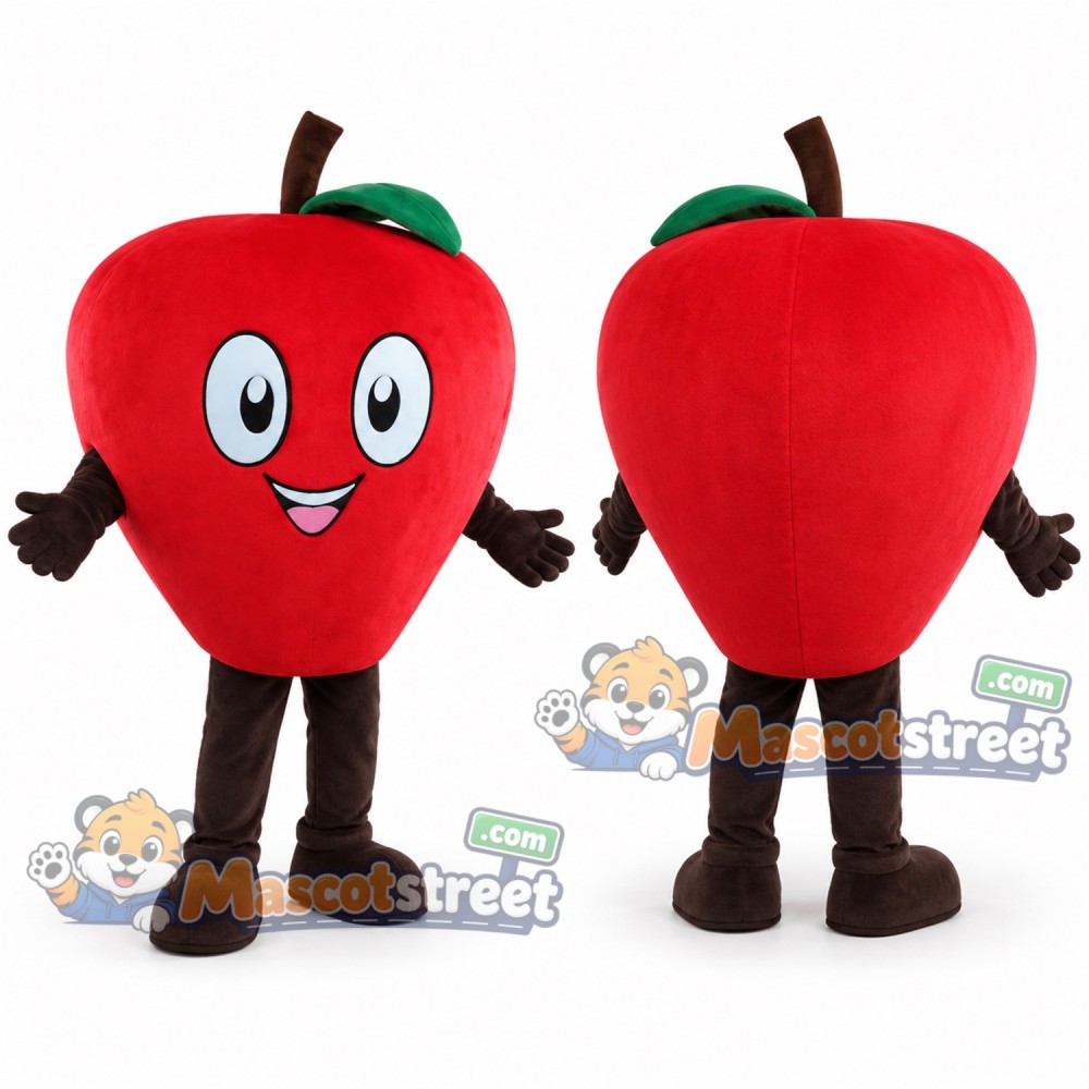 Red Apple Mascot Costume