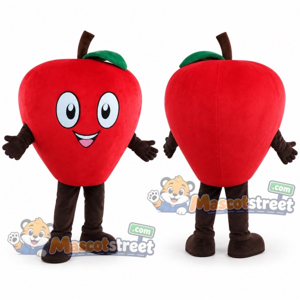 Red Apple Mascot Costume