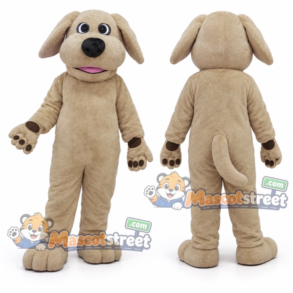 Tan Dog Mascot Costume