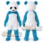 Blue and White Panda Mascot Costume