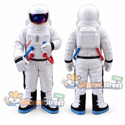 Astronaut Mascot Costume with White Space Suit Astronaut Mascot Costume with White Space Suit