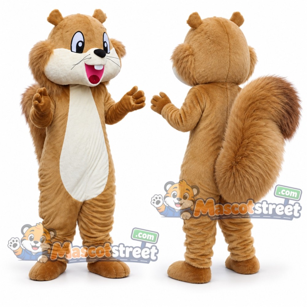Brown Squirrel Mascot Costume