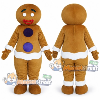 Gingerbread Person Mascot Costume