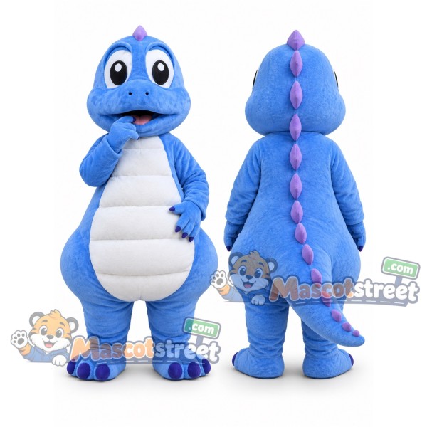 Blue Dinosaur Mascot Costume