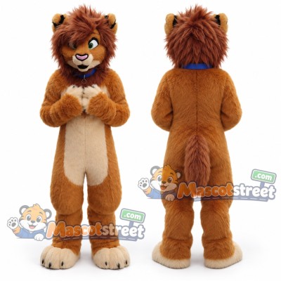 Brown Lion Mascot Costume Brown Lion Mascot Costume