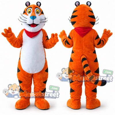 Orange Tiger Mascot Costume Orange Tiger Mascot Costume