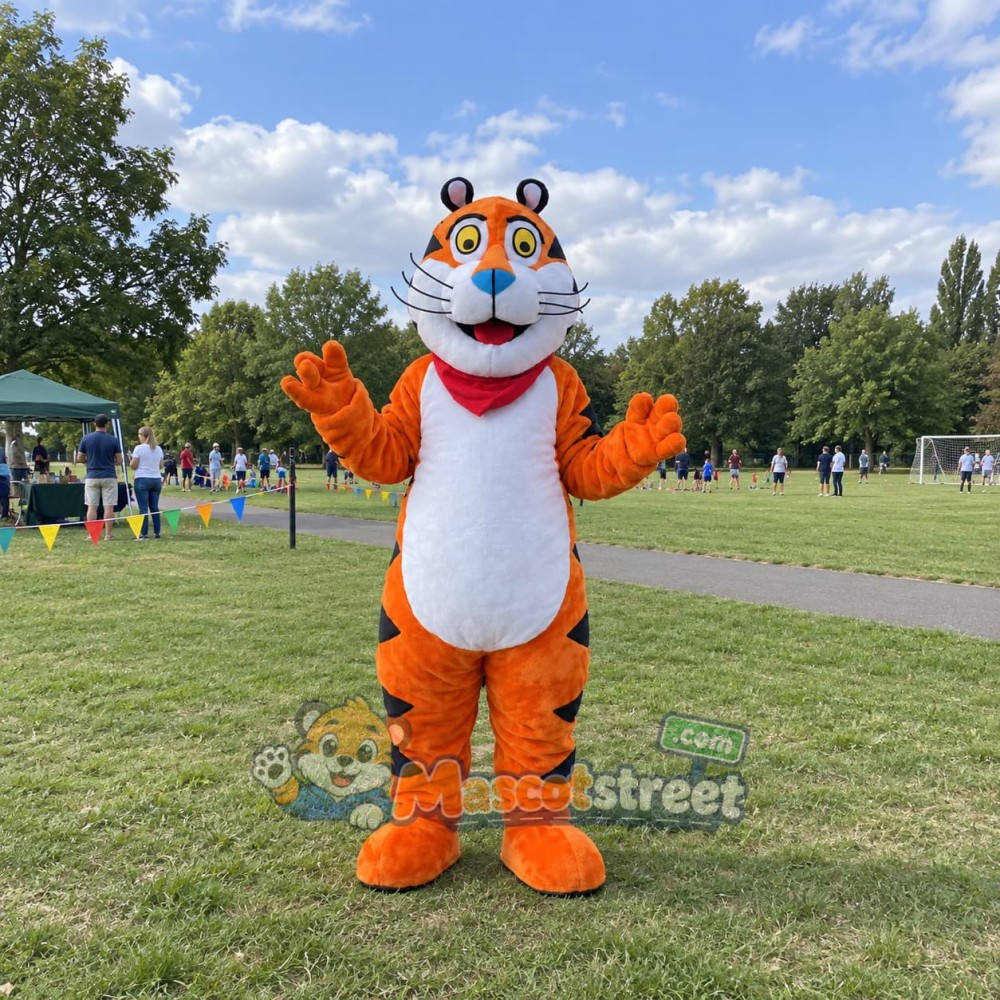 Orange Tiger Mascot Costume Orange Tiger Mascot Costume