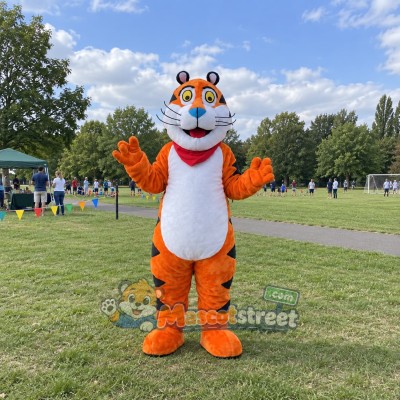 Orange Tiger Mascot Costume Orange Tiger Mascot Costume