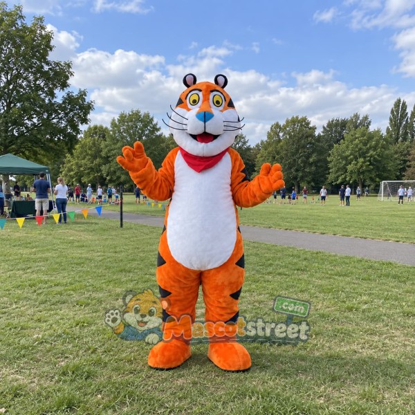 Orange Tiger Mascot Costume