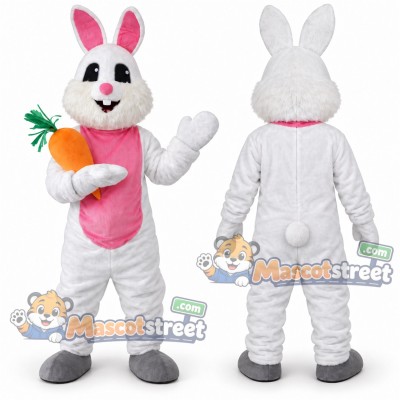 White Rabbit Mascot Costume White Rabbit Mascot Costume