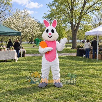 White Rabbit Mascot Costume White Rabbit Mascot Costume
