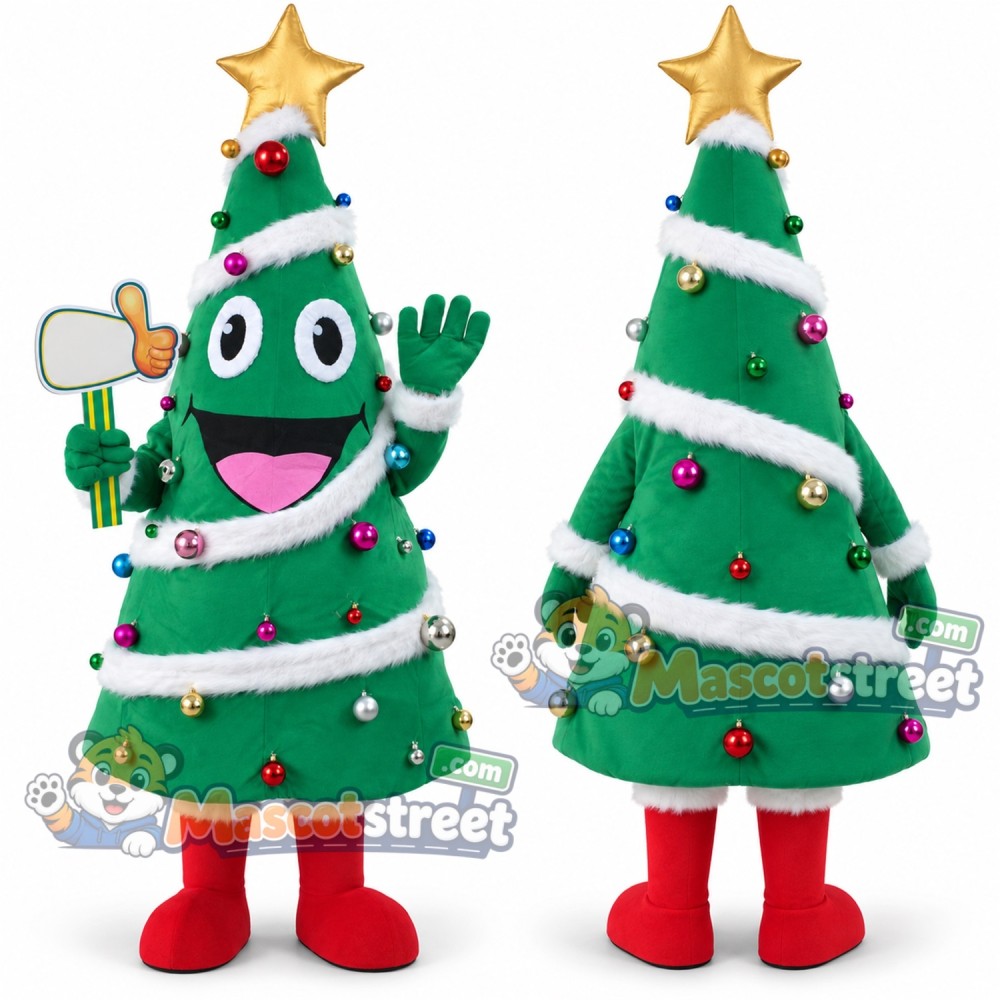 Christmas Tree Mascot Costume Christmas Tree Mascot Costume