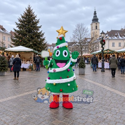 Christmas Tree Mascot Costume Christmas Tree Mascot Costume