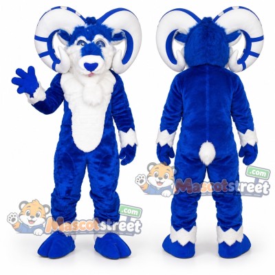 Blue Ram Mascot Costume Blue Ram Mascot Costume