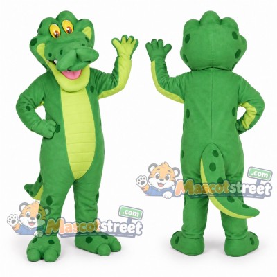 Green Alligator Mascot Costume