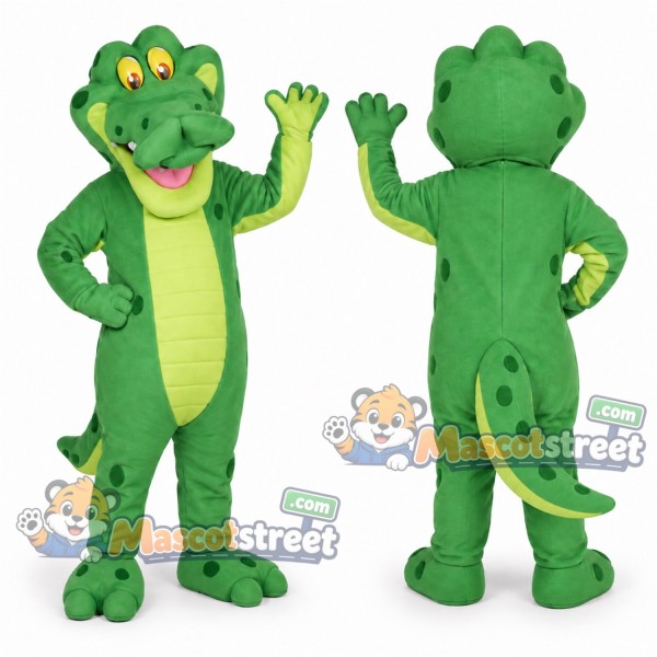 Green Alligator Mascot Costume