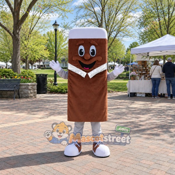 Chocolate Ice Cream Bar Mascot Costume
