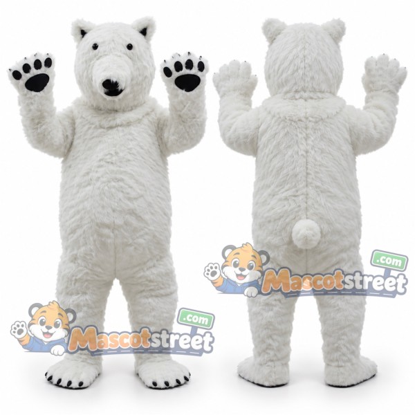 White Polar Bear Mascot Costume