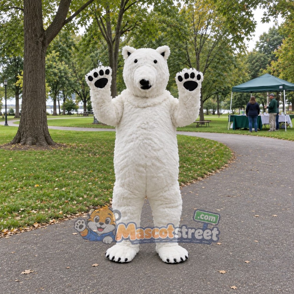 White Polar Bear Mascot Costume White Polar Bear Mascot Costume
