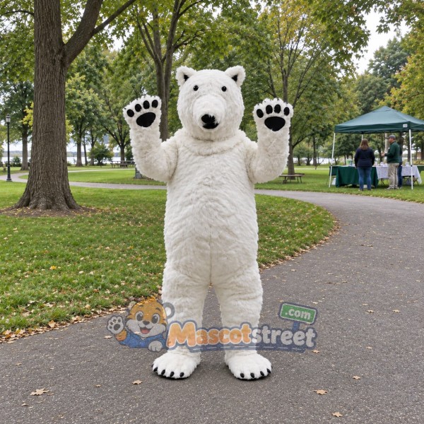 White Polar Bear Mascot Costume
