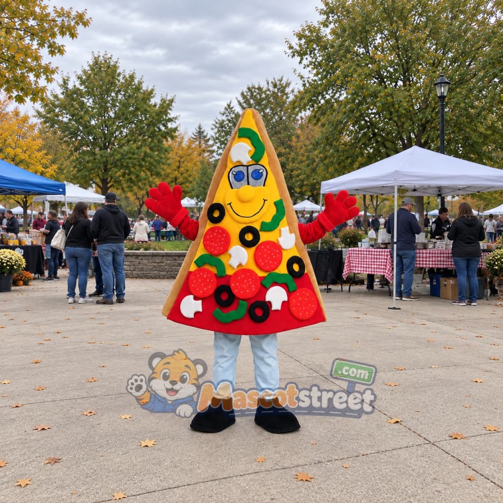 Pizza Slice Mascot Costume Pizza Slice Mascot Costume